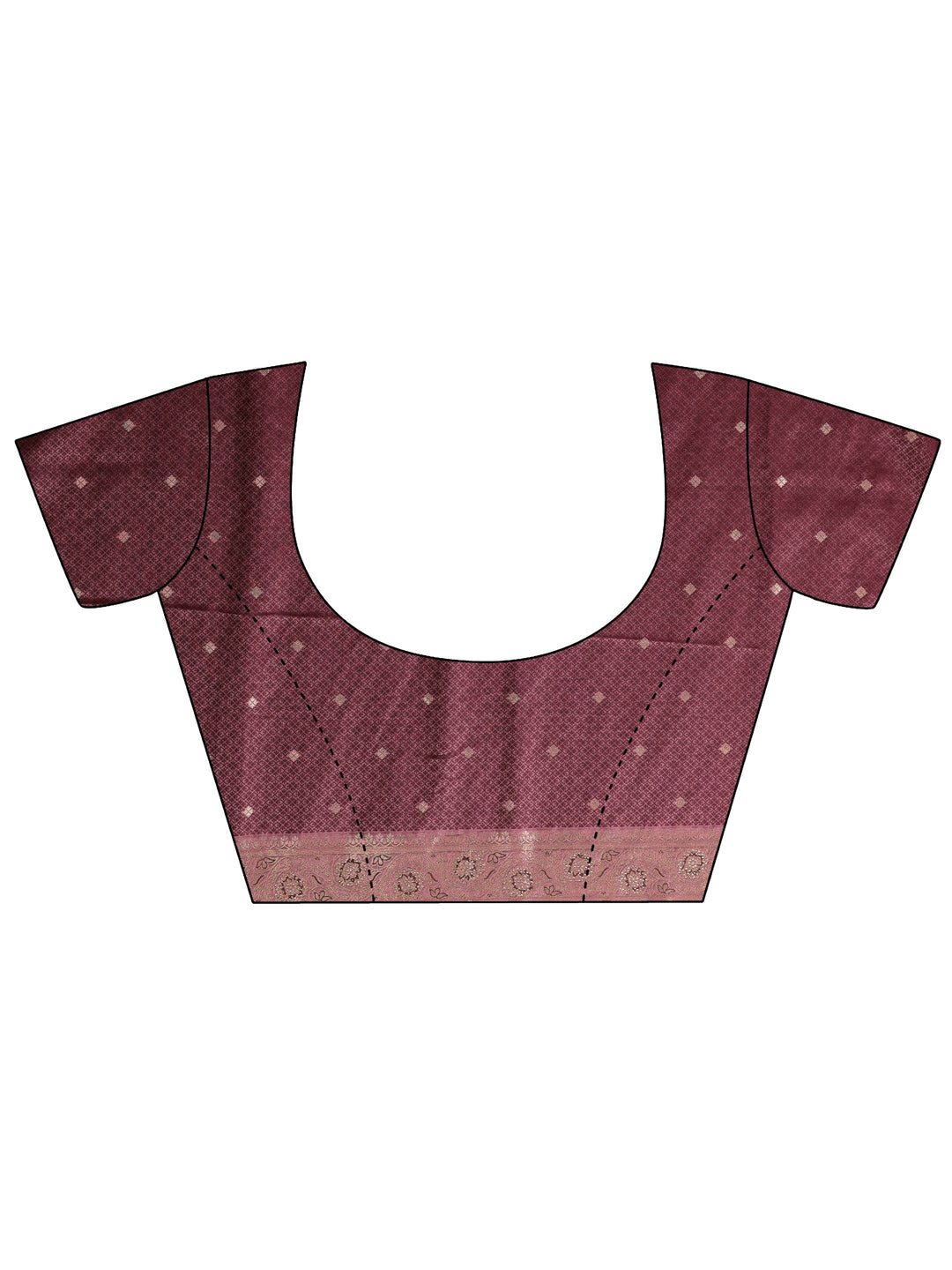  Libas Mauve Woven Design Embellished Satin Saree 