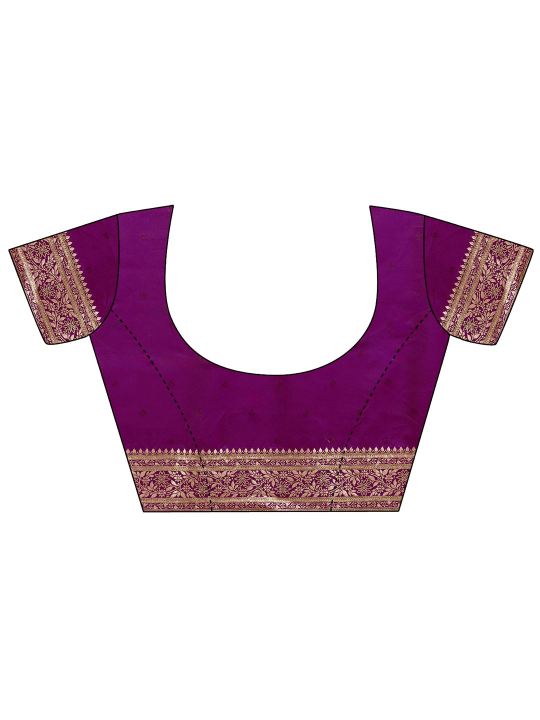  Libas Amethyst Purple Woven Design Satin Saree 