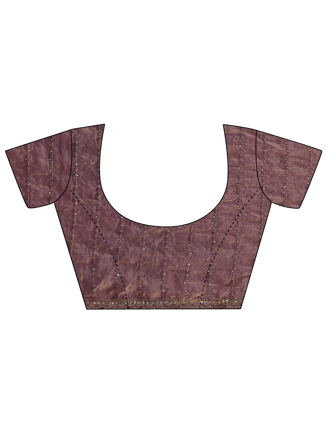  Libas Lavender Sequin Embellished Tissue Saree 
