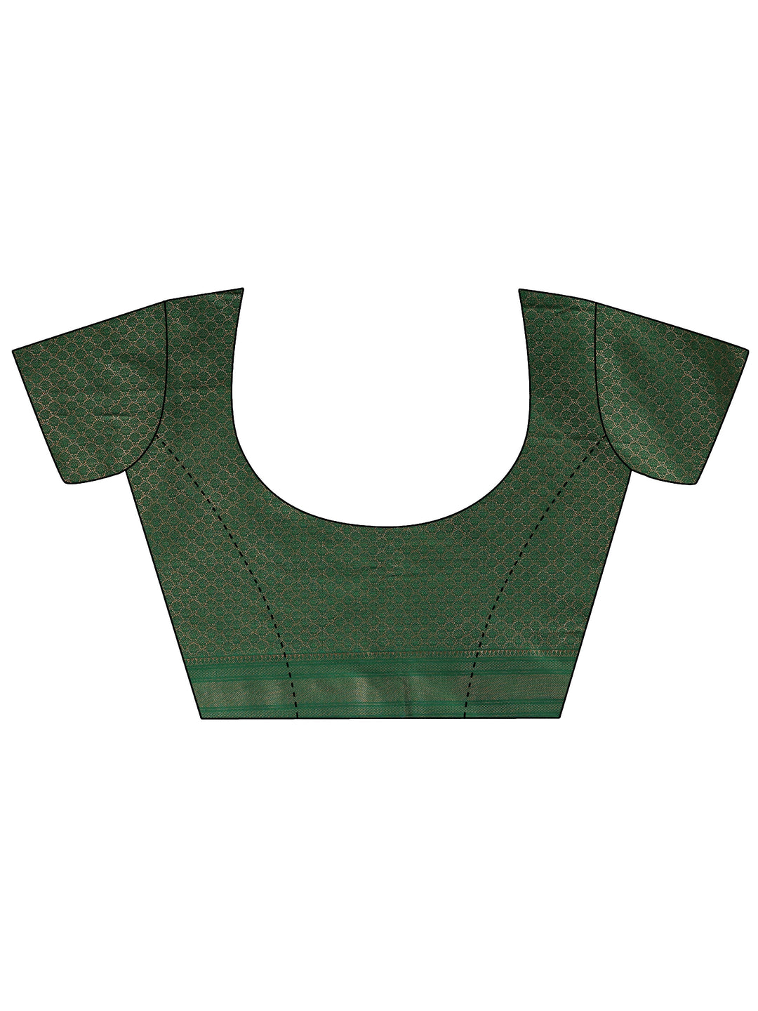  Libas Pine Green Banarasi Satin Saree 