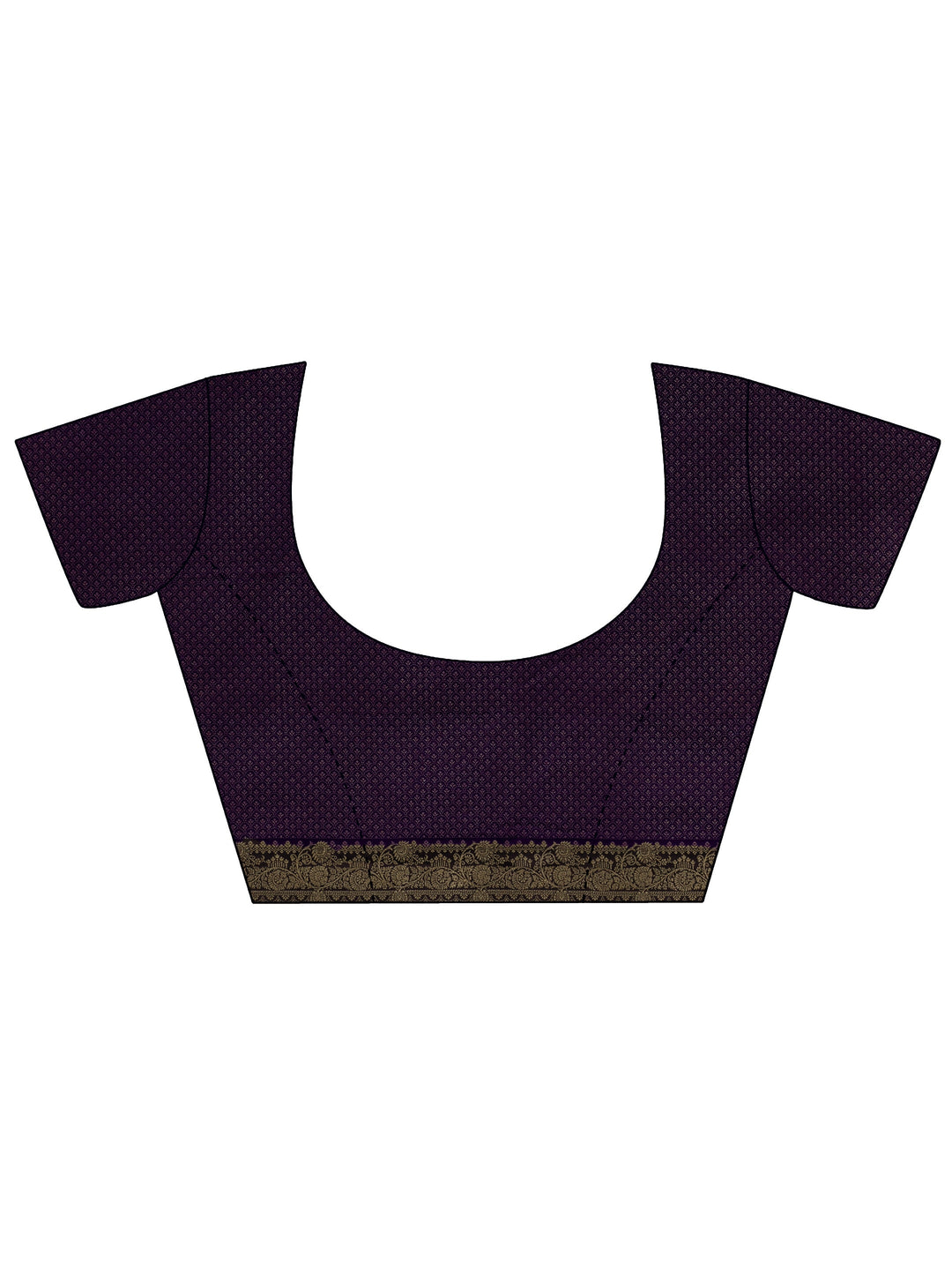  Libas Purple Ethnic Woven Design Satin Saree 