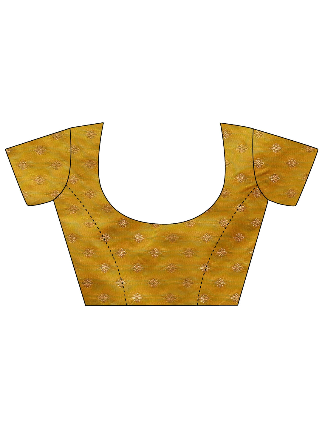  Libas Mustard and Sea Green Silk Blend Paithani Saree 