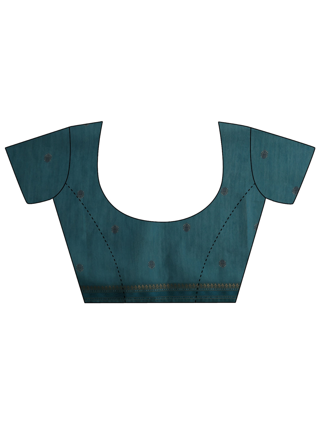  Libas Blue Floral Printed Cotton Blend Saree 
