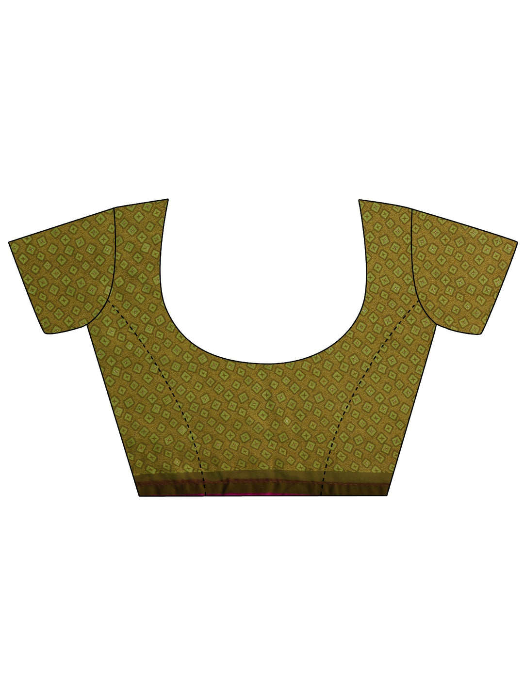  Libas Olive Green Paisley Printed Georgette Saree 