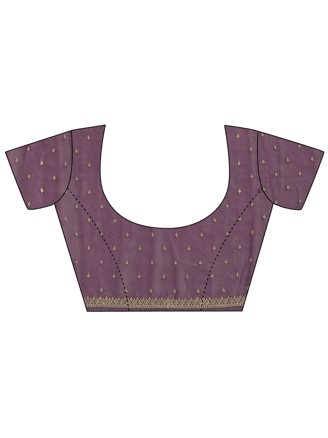  Libas Lavender Floral Embroidered Georgette Saree 