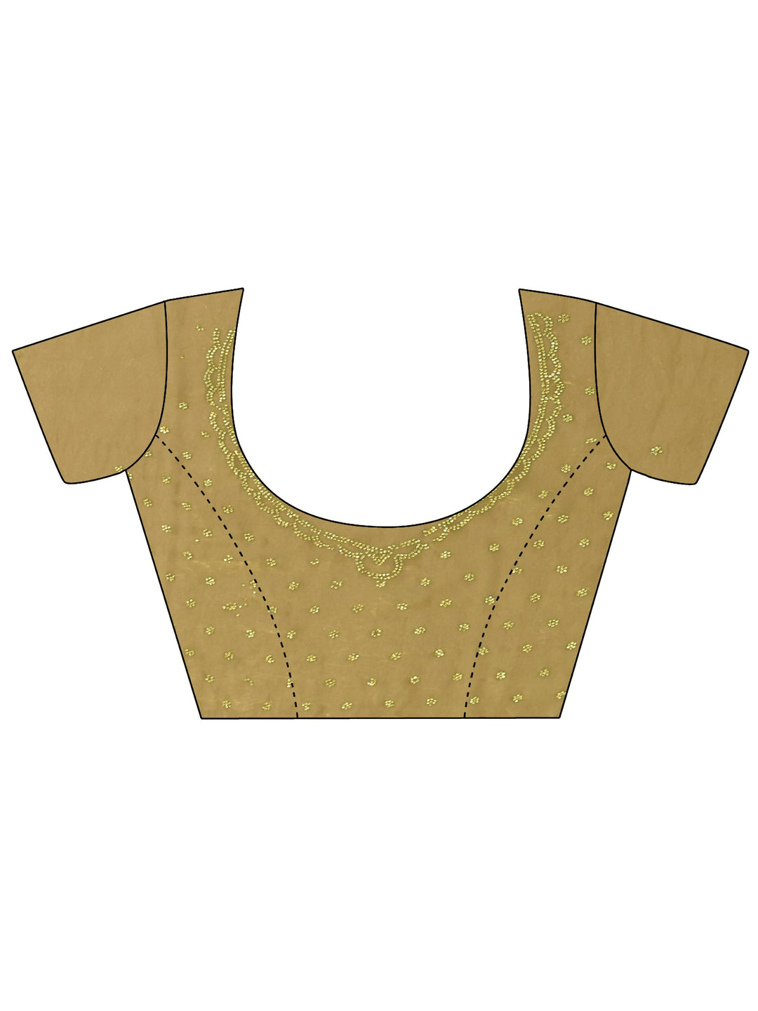  Libas Henna Green Embellished Tissue Saree 
