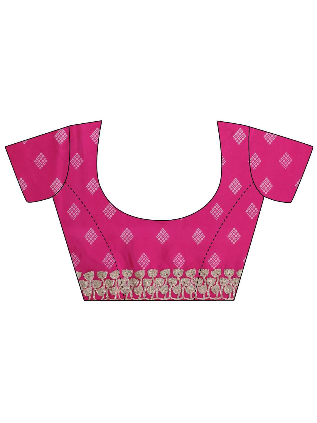  Libas Pink Striped Satin Saree With Embellished Border 