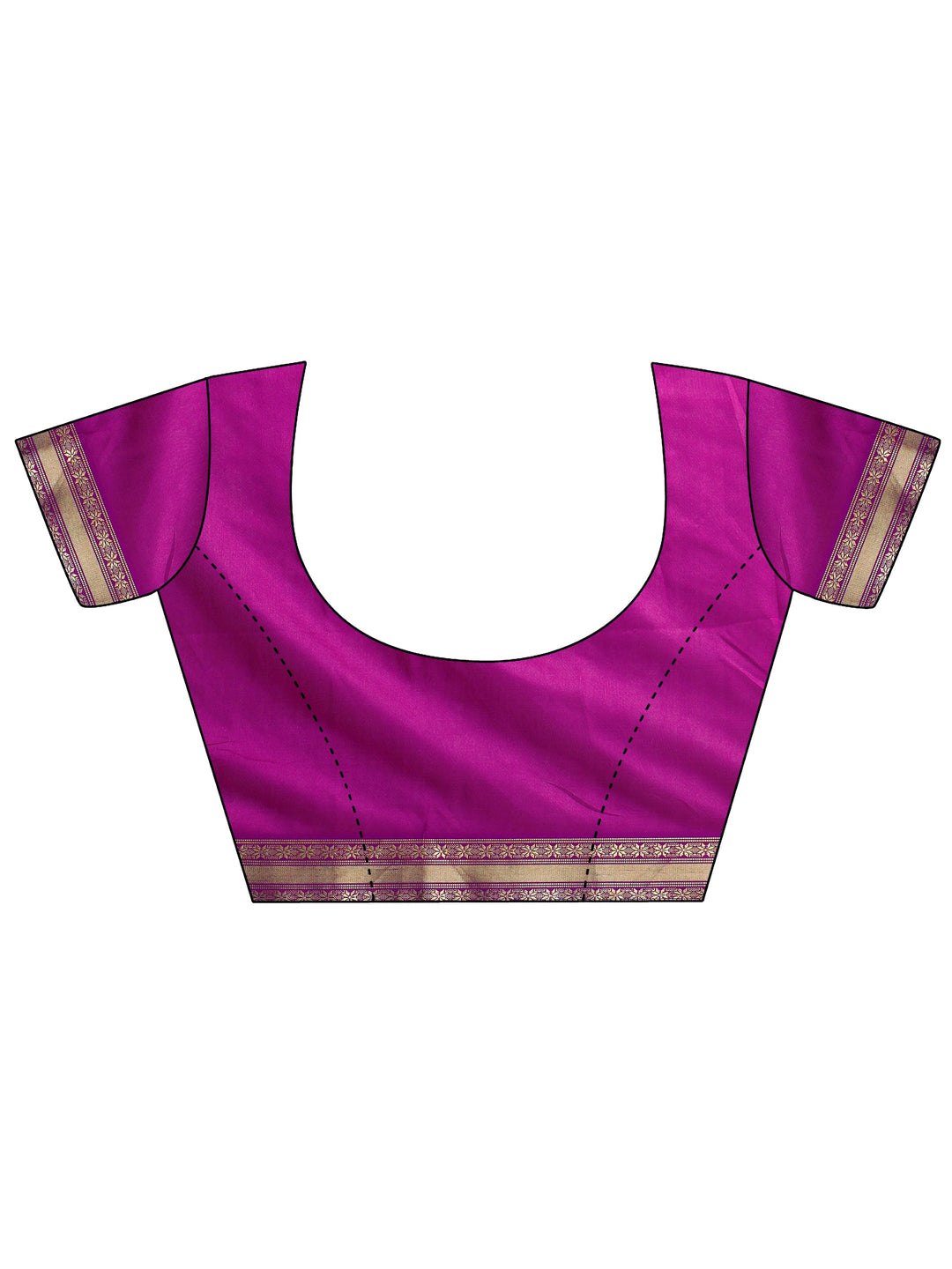  Libas Pink Ethnic Woven Design Silk Blend Tassel Saree 