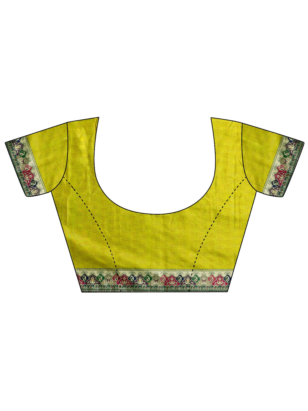  Libas Yellow Pichwai Digital Print Silk Blend Saree 