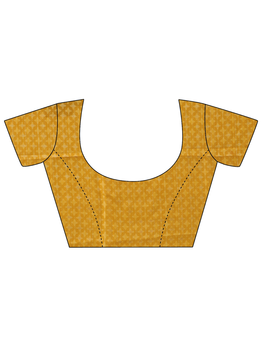  Libas Mustard Floral Printed Silk Blend Saree 