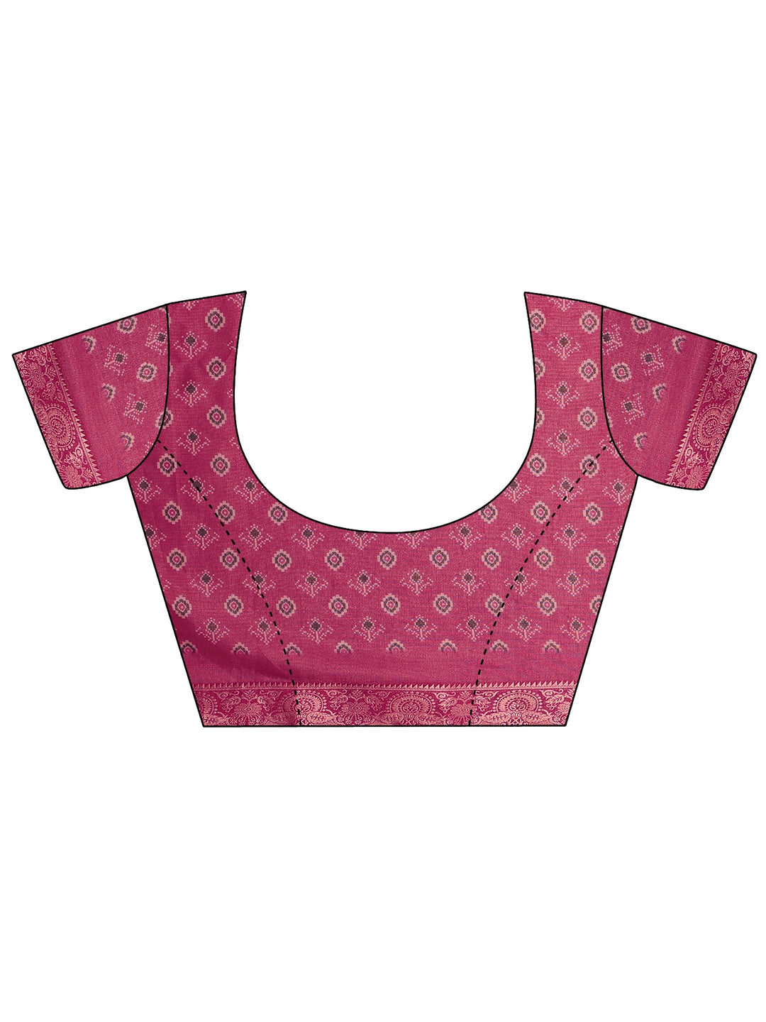  Libas Beige Patola Motif Printed Silk Blend Saree 