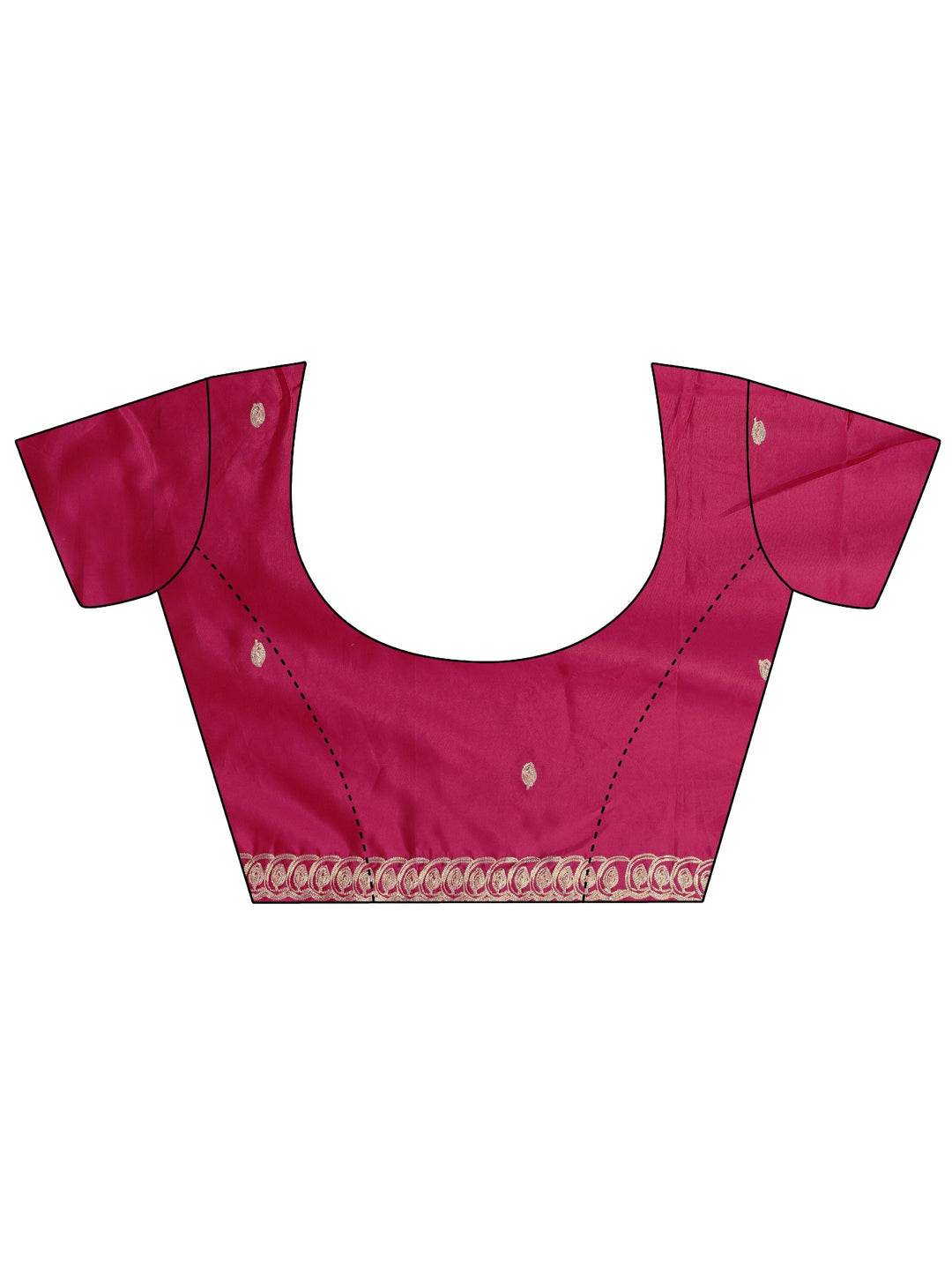  Libas Rani Pink Ethnic Embroidered Satin Saree 