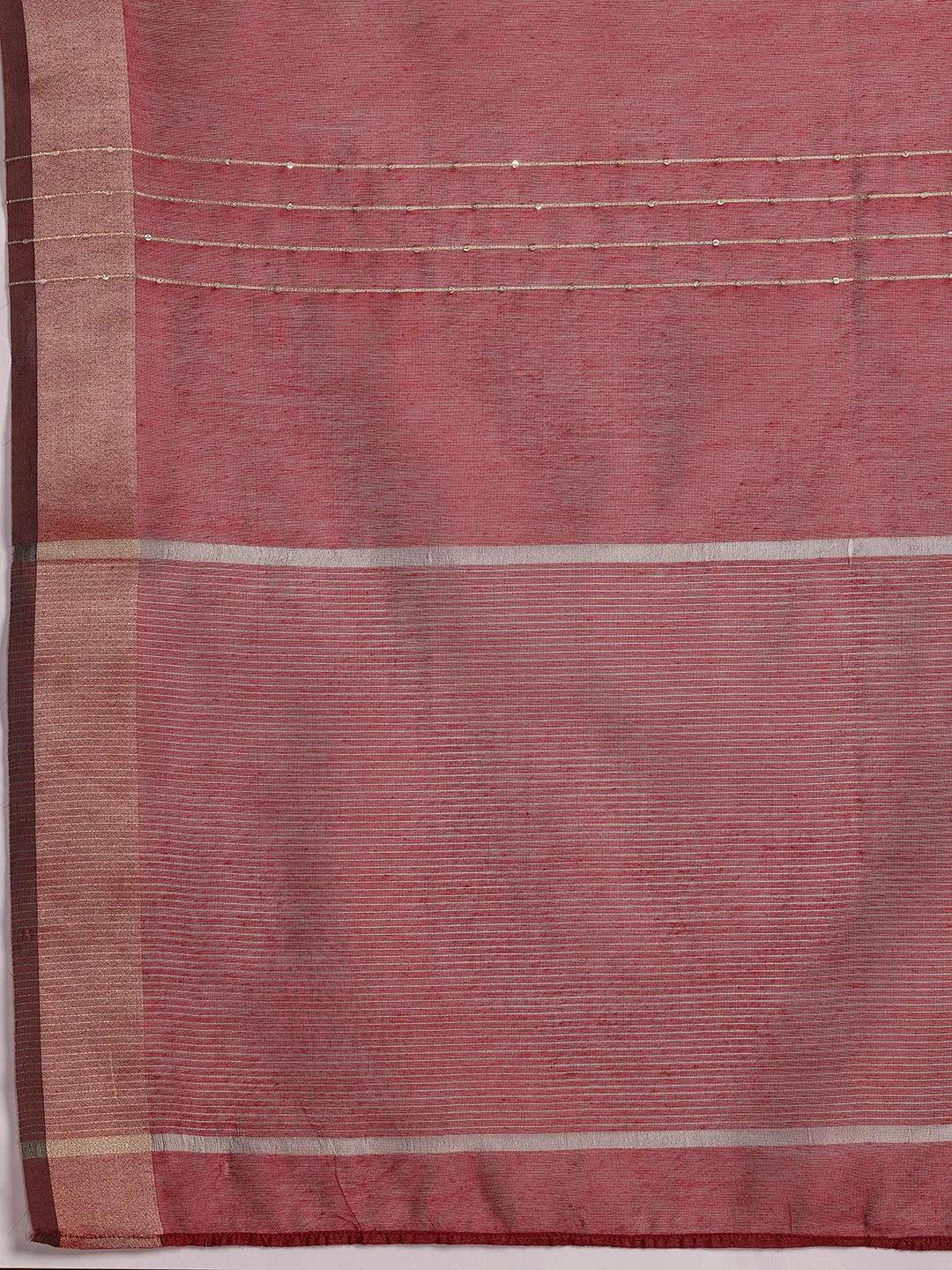 Plus Size Maroon Solid Silk Blend Straight Suit With Dupatta - Libas 