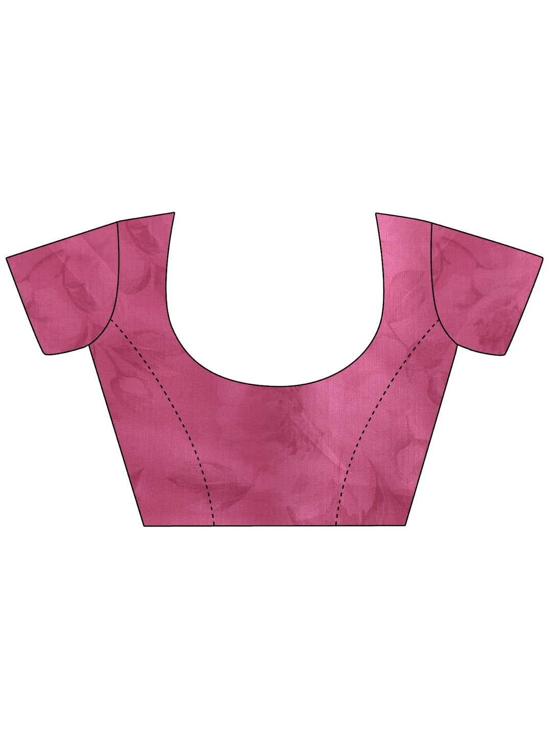  Mauve Printed Poly Chiffon Saree With Unstitched Blouse Piece 