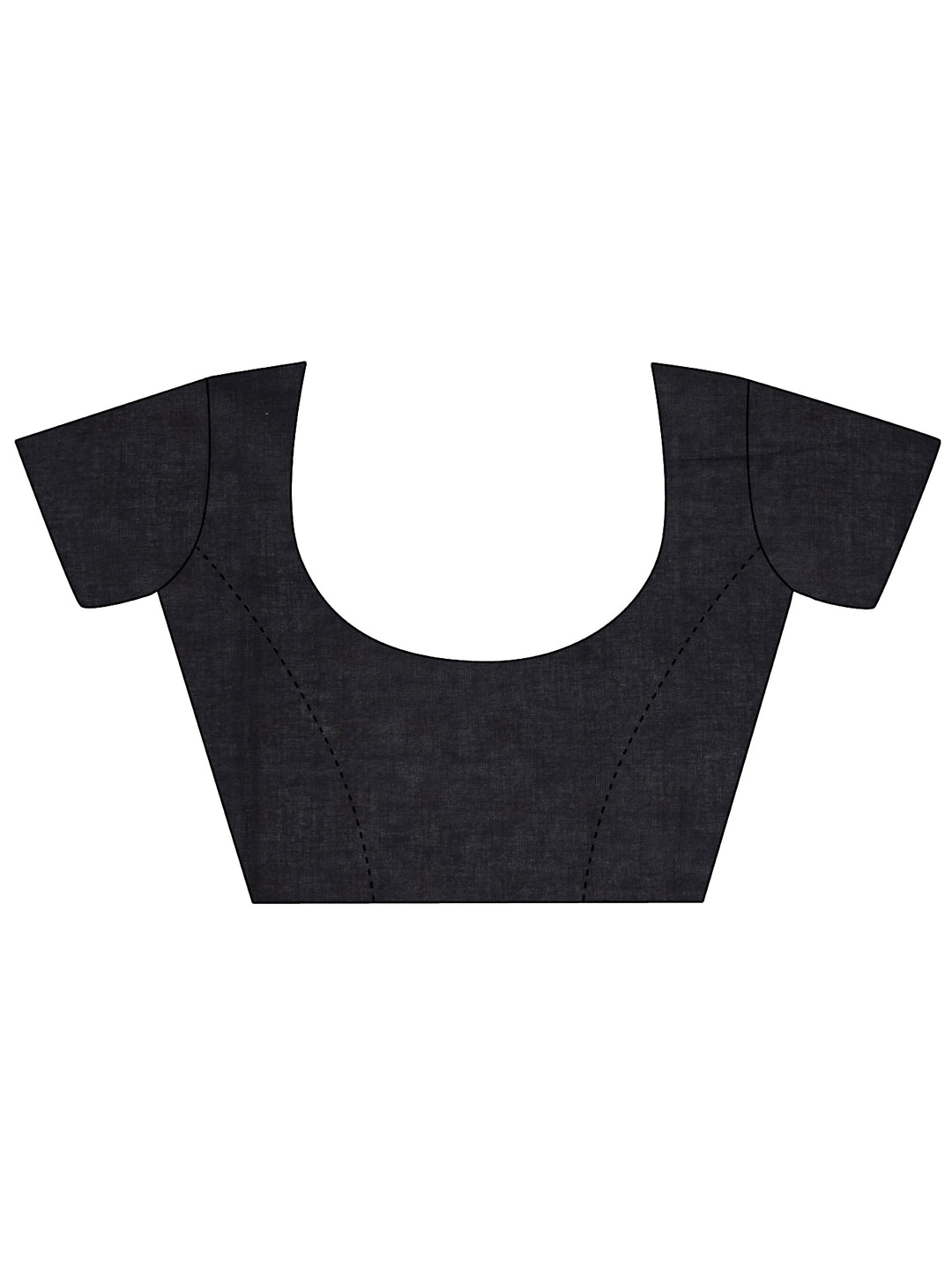  White Printed Cotton Saree With Unstitched Blouse Piece 