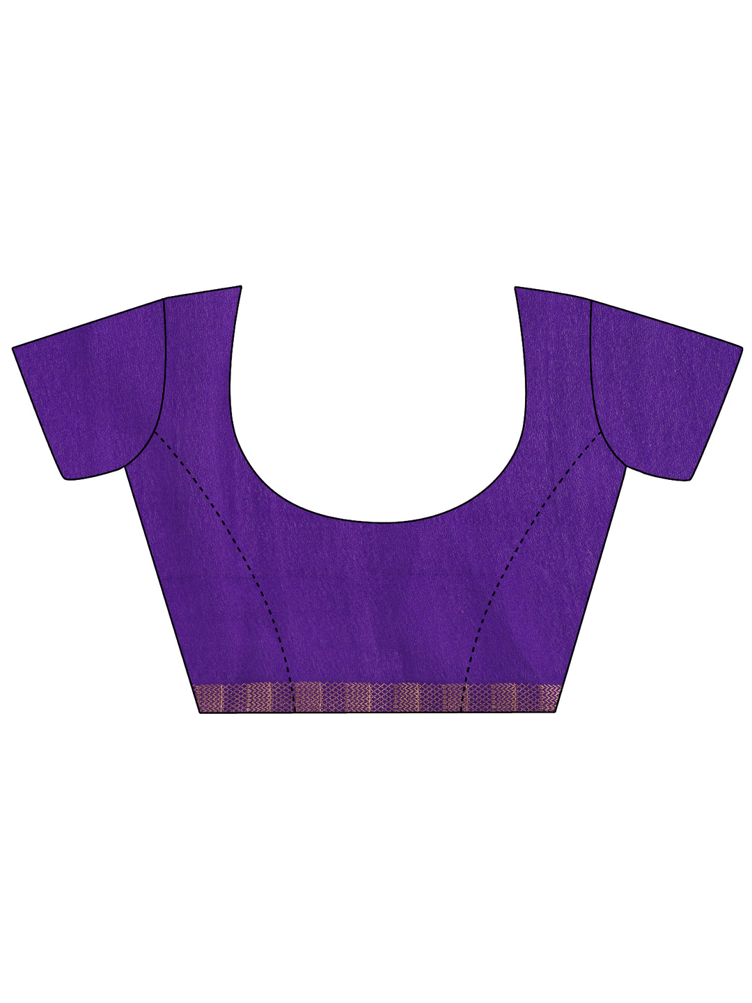  Purple Printed Georgette Saree With Unstitched Blouse Piece 