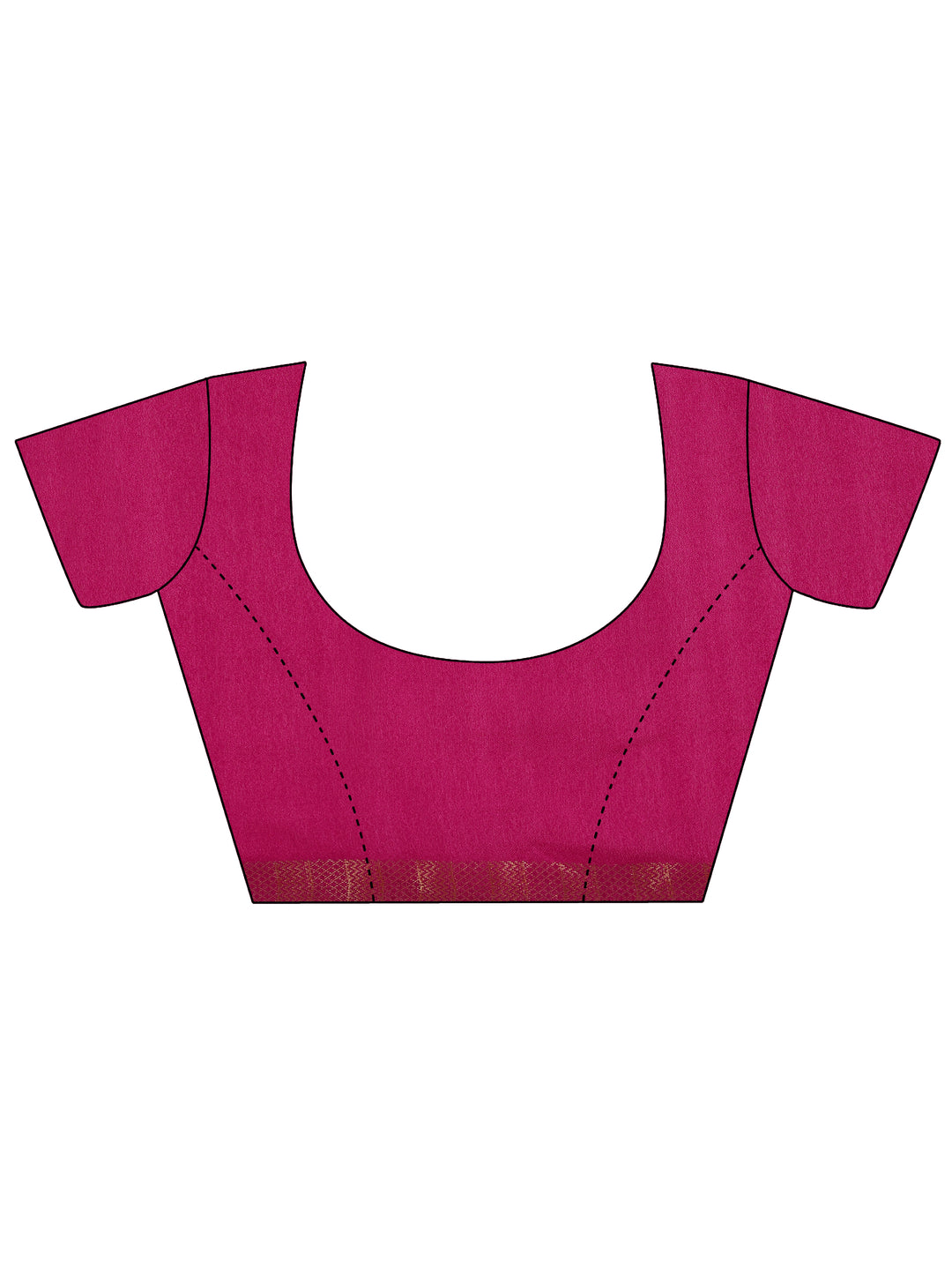  Pink Printed Georgette Saree With Unstitched Blouse Piece 