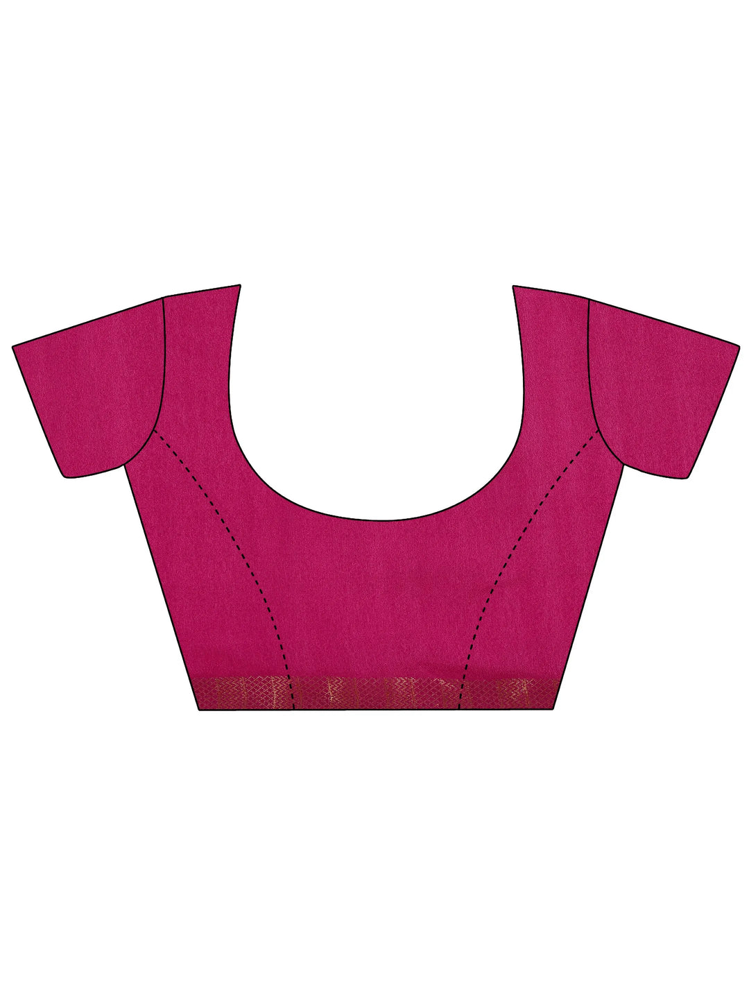  Pink Printed Georgette Saree With Unstitched Blouse Piece 