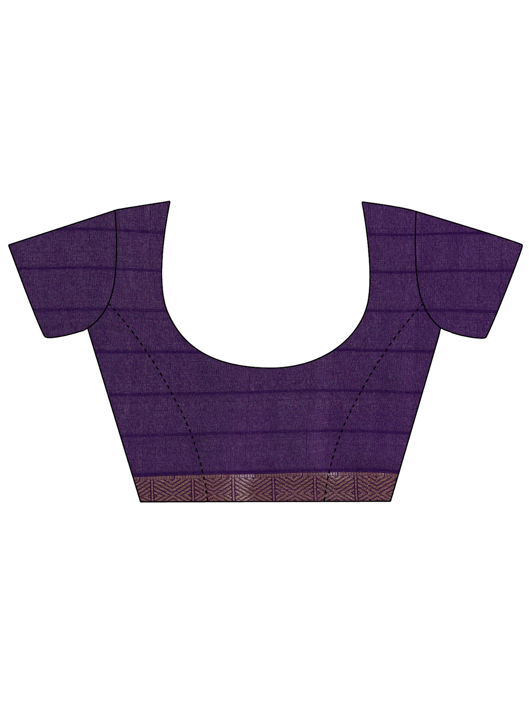  Purple Printed Georgette Saree With Unstitched Blouse Piece 