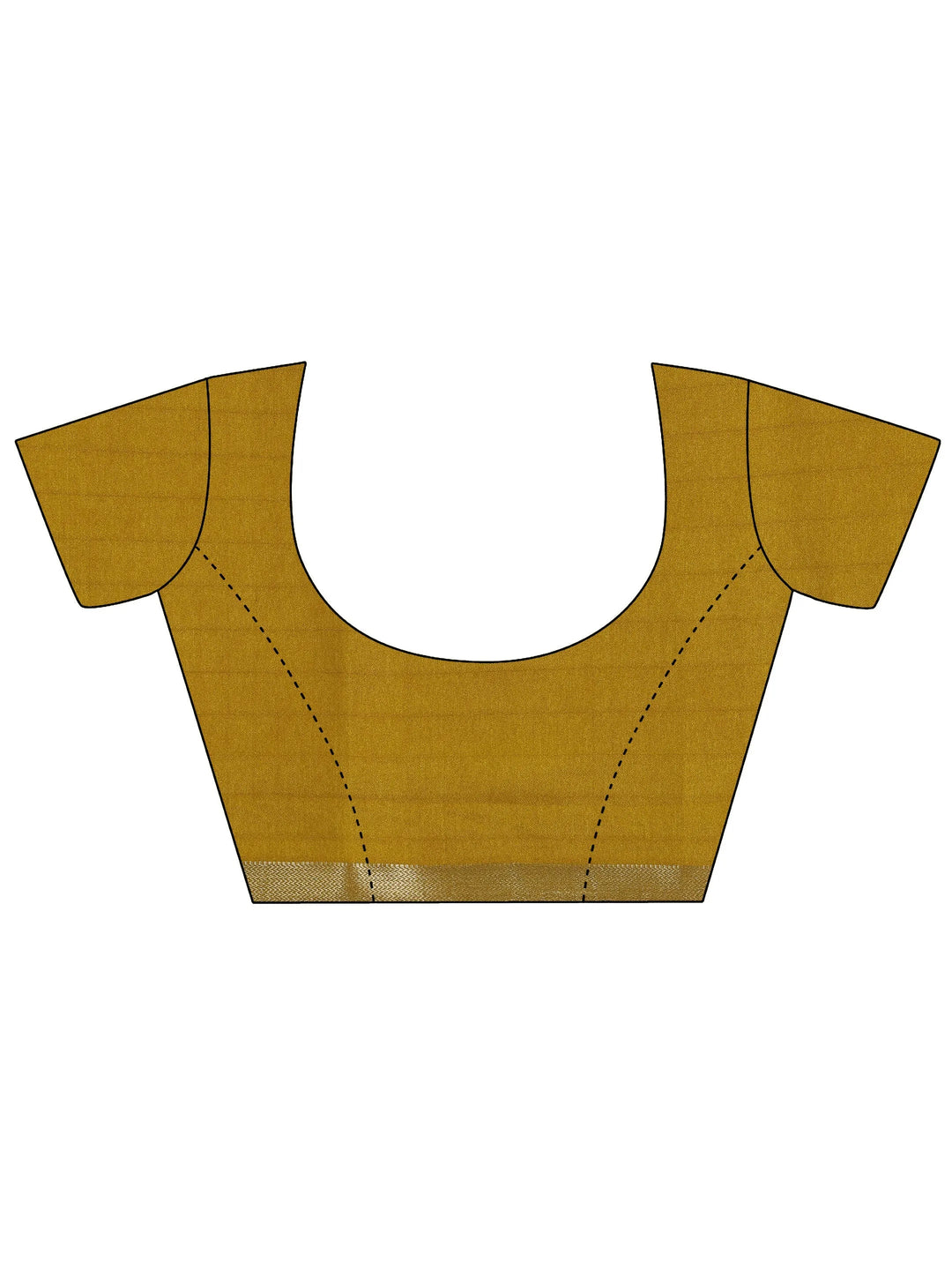  Mustard Printed Georgette Saree With Unstitched Blouse Piece 