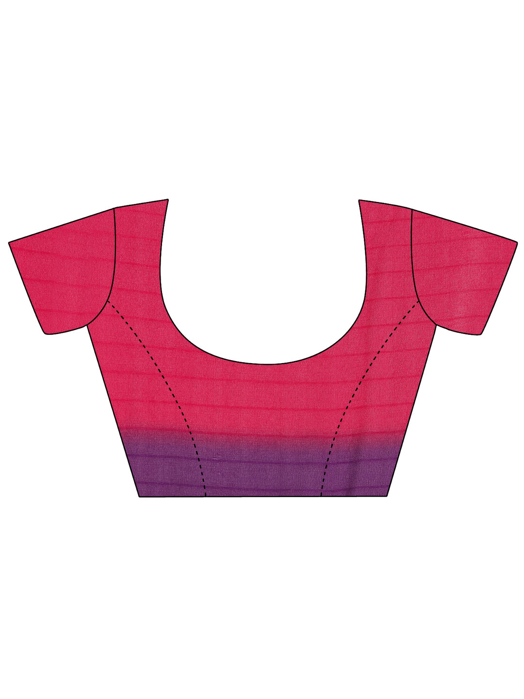  Pink Printed Georgette Saree With Unstitched Blouse Piece 