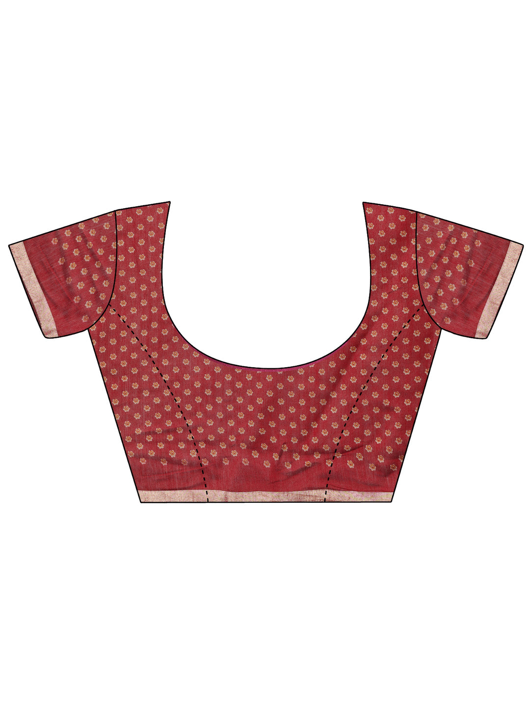  Mustard Solid Cotton Blend Saree With Unstitched Blouse Piece 