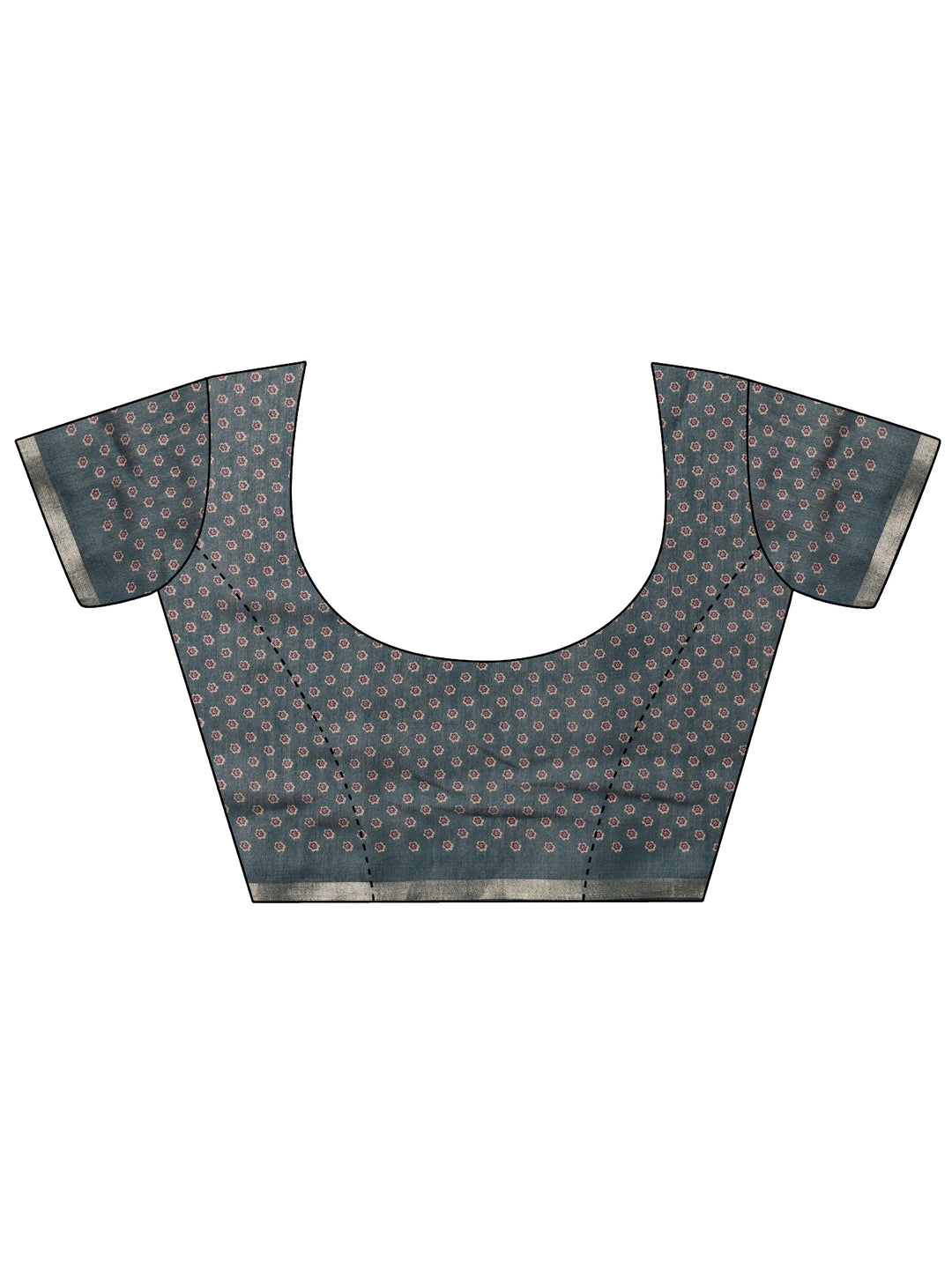  Burgundy Solid Cotton Blend Saree With Unstitched Blouse Piece 