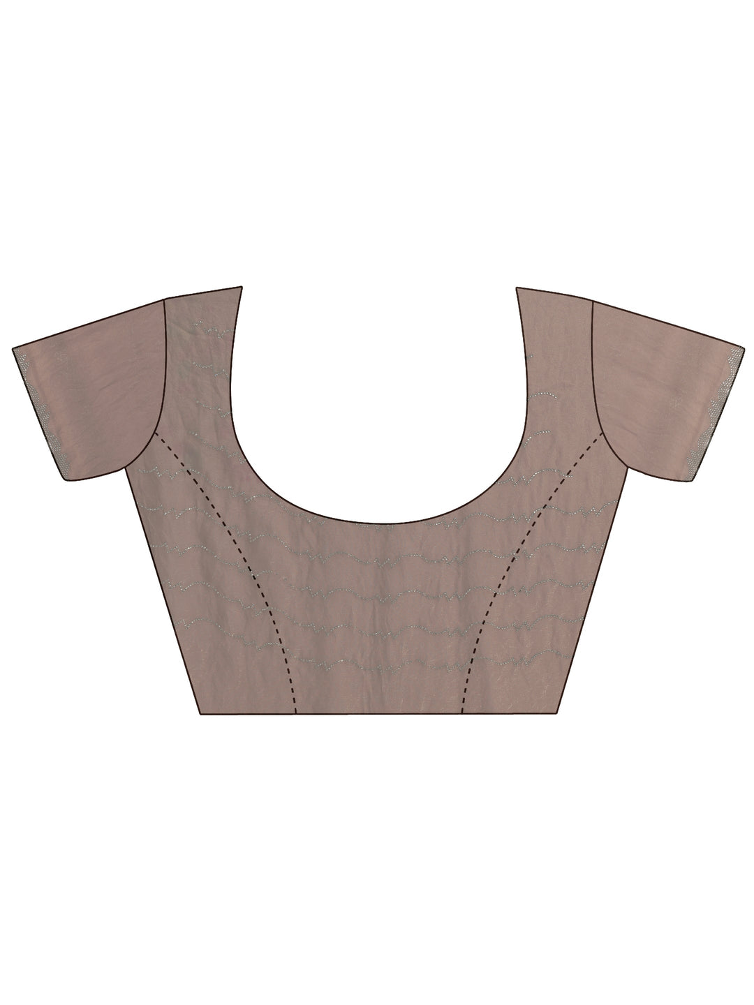  Brown Solid Satin Saree With Unstitched Blouse Piece 