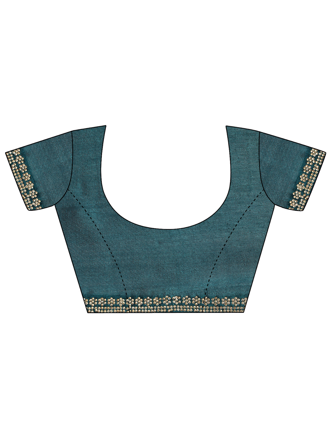  Burgundy Solid Silk Blend Saree With Unstitched Blouse Piece 