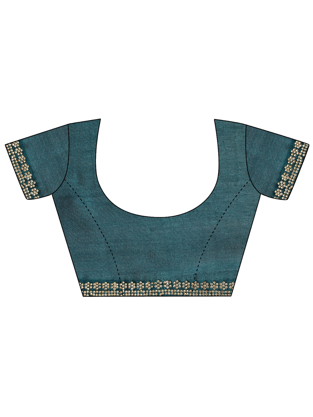  Burgundy Solid Silk blend Saree With Unstitched Blouse Piece 