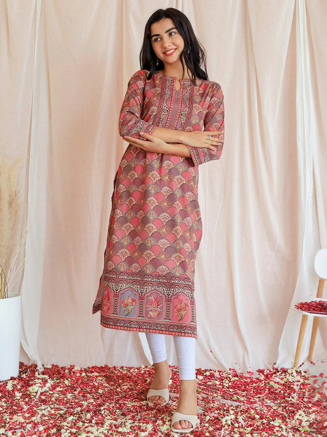 libas Multicoloured Printed Crepe Straight Kurta-picture-19