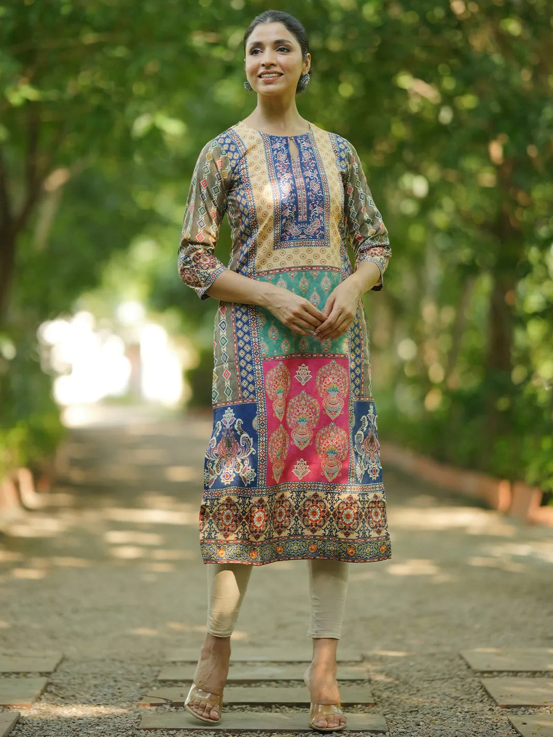 libas Multi Printed Crepe Straight Kurta-picture-29