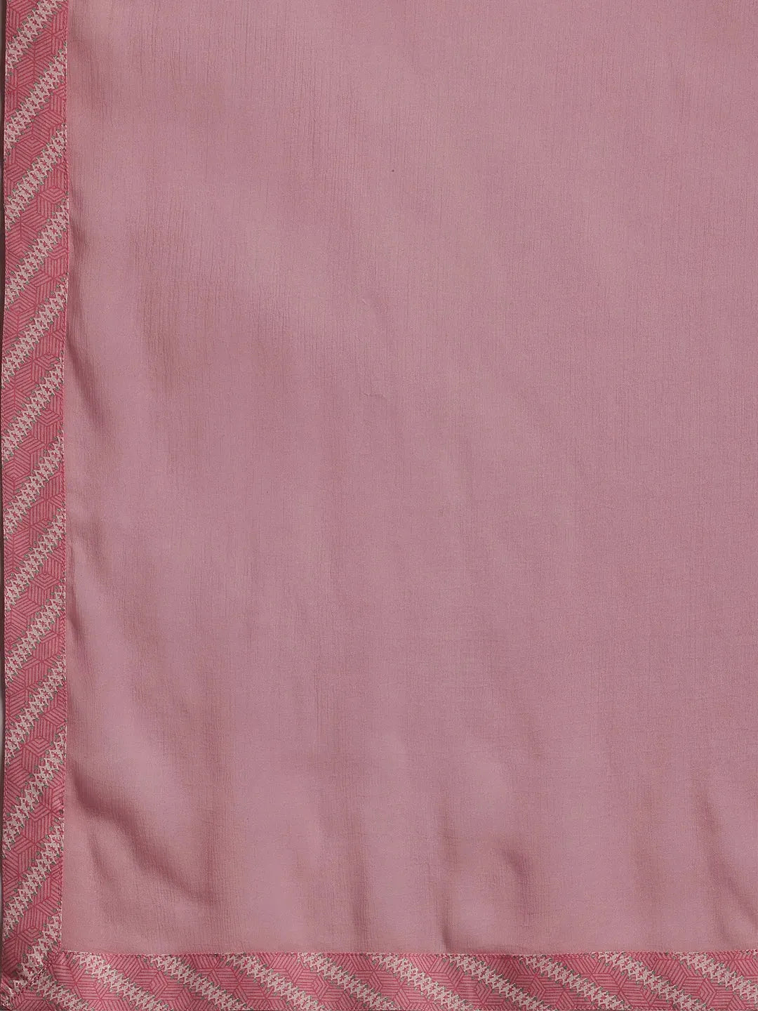  Pink Printed Cotton A-Line Kurta With Churidar & Dupatta 