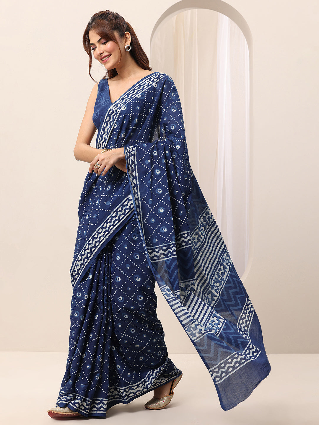 Lavender Printed Crepe Straight Kurta