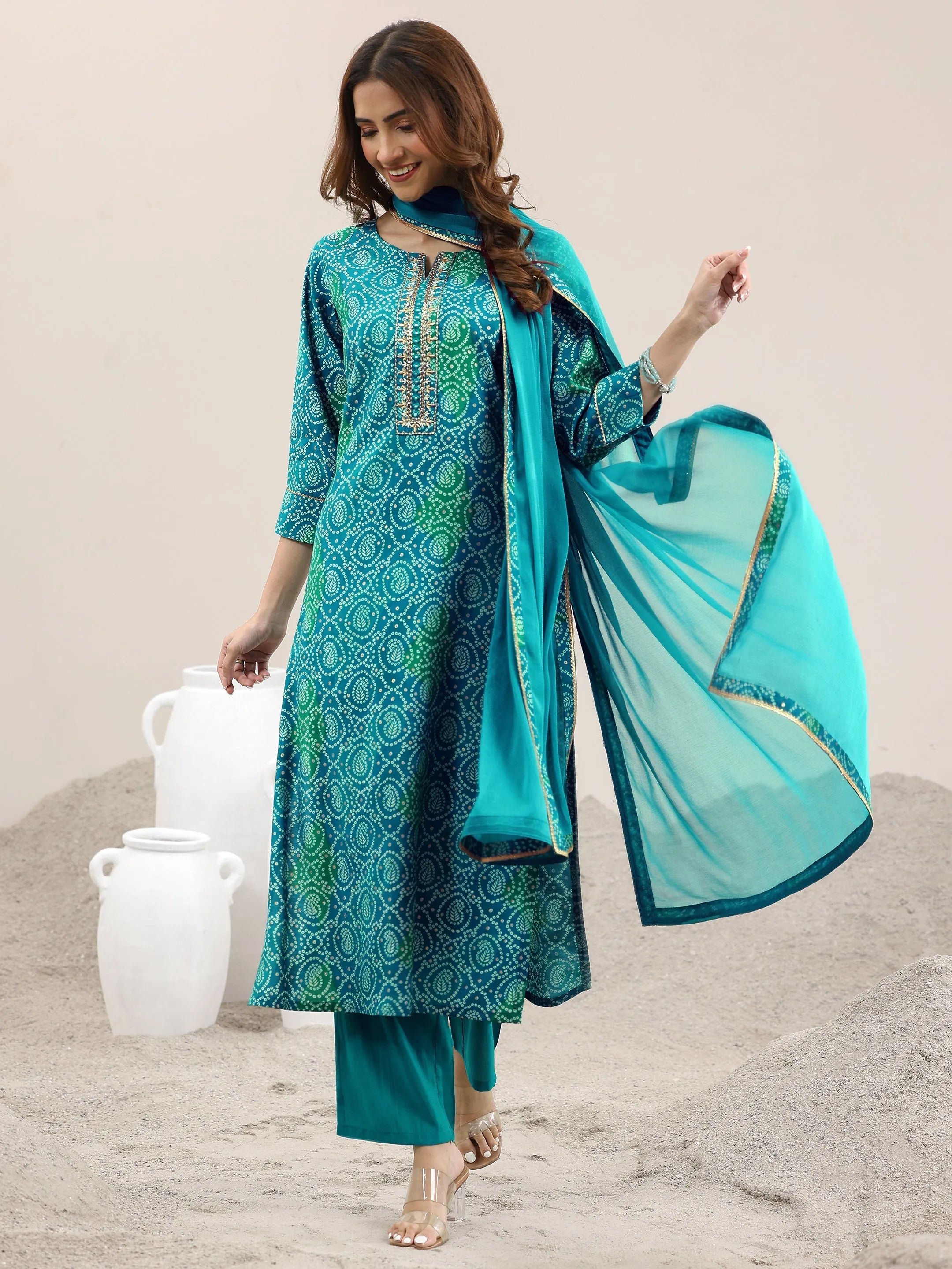 libas Blue Printed Rayon Straight Suit With Dupatta-picture-23