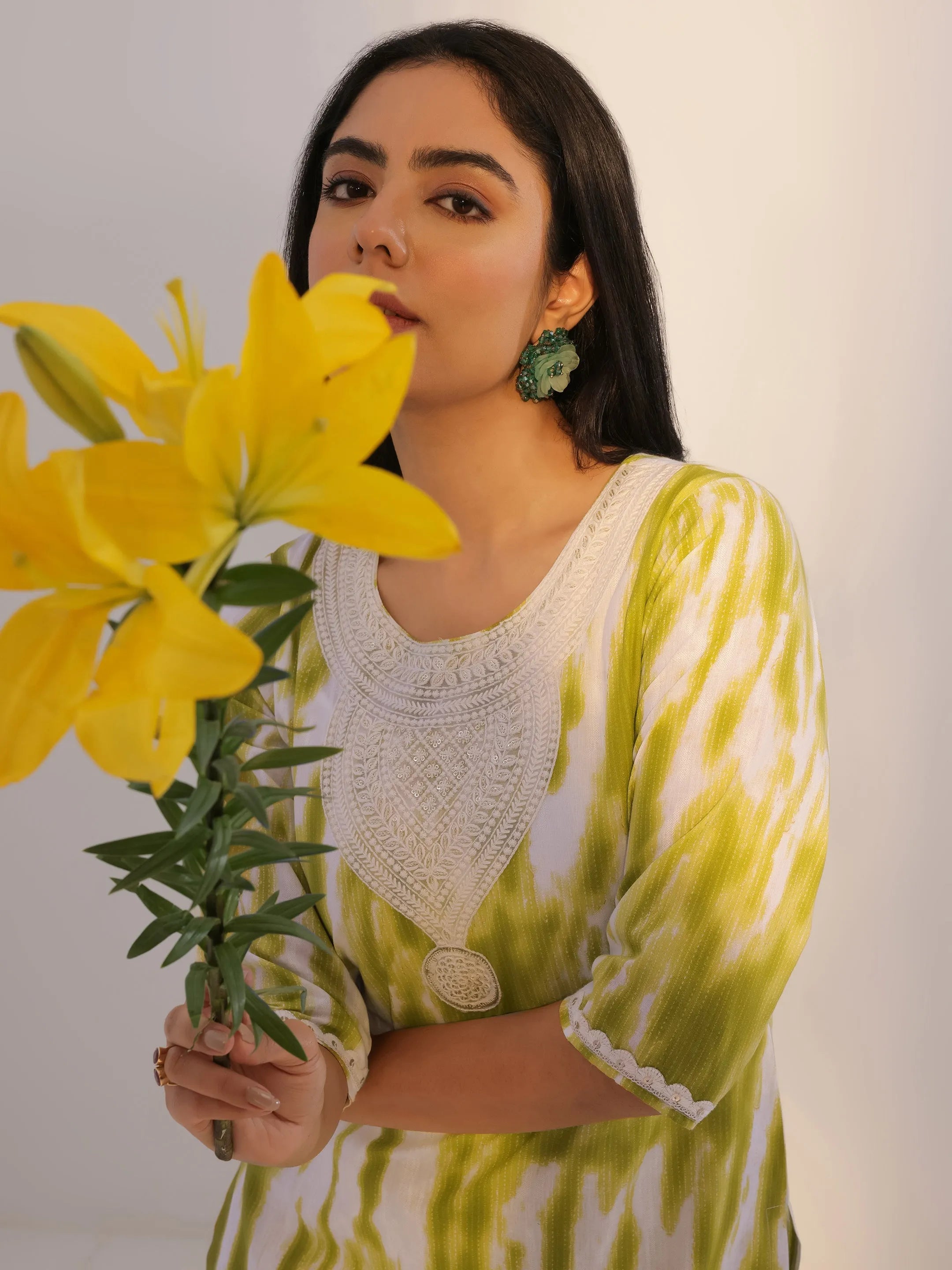 libas Green Printed Cotton Straight Kurta Set-picture-40