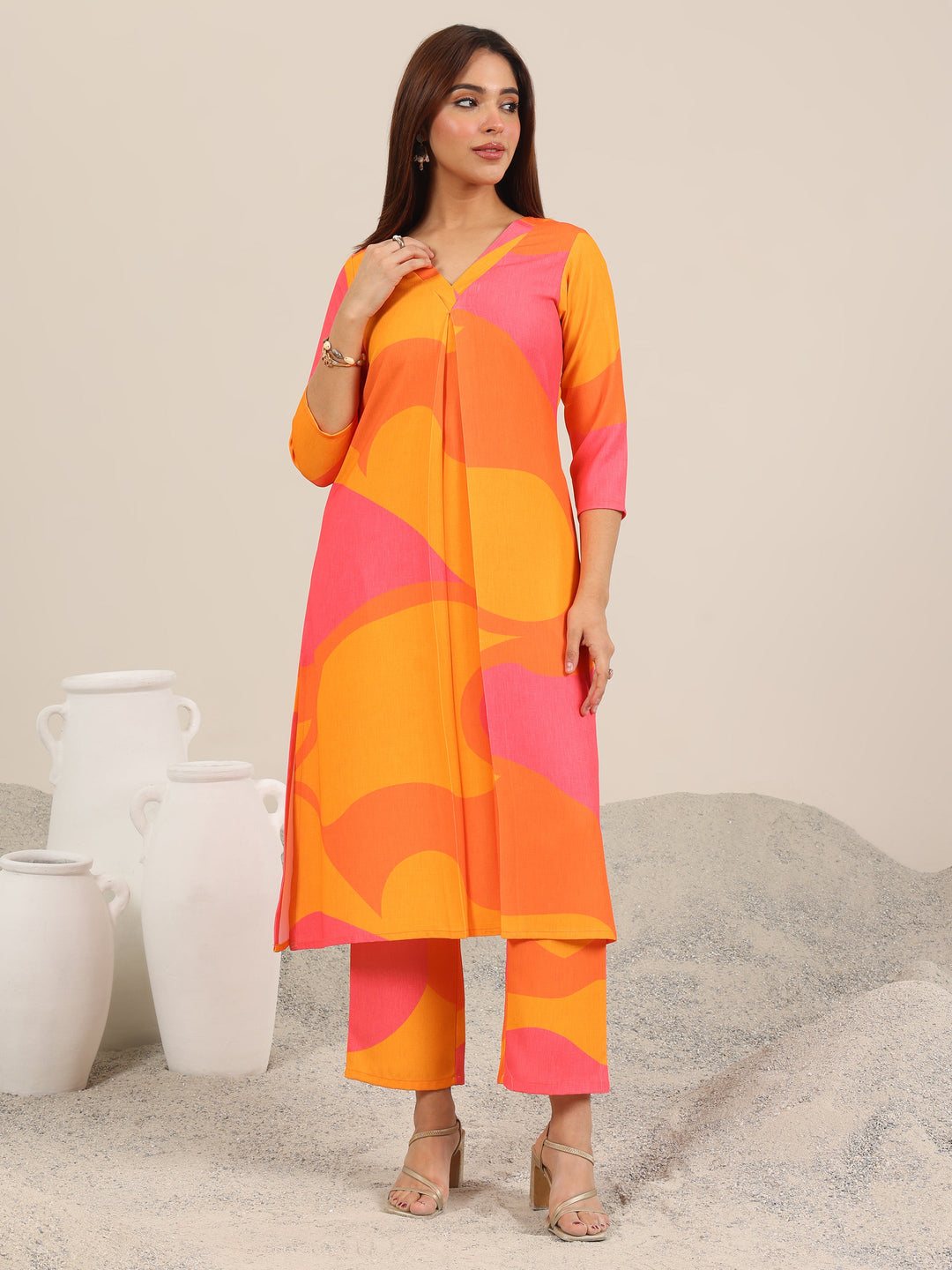  Multi Printed Crepe Co-Ord Sets 