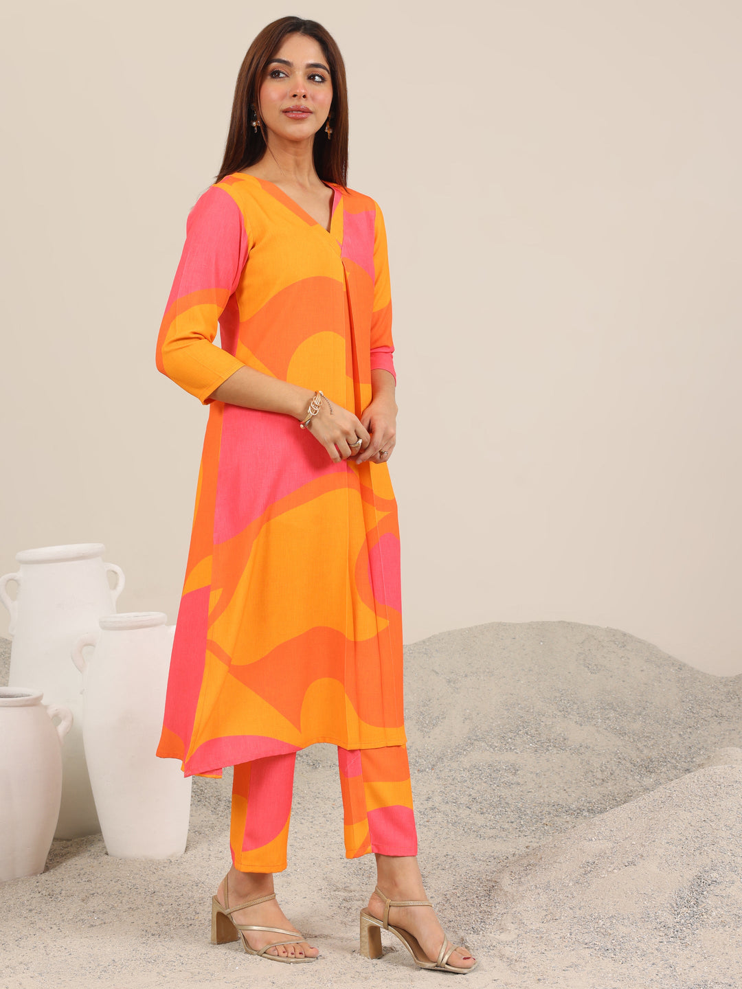  Multi Printed Crepe Co-Ord Sets 