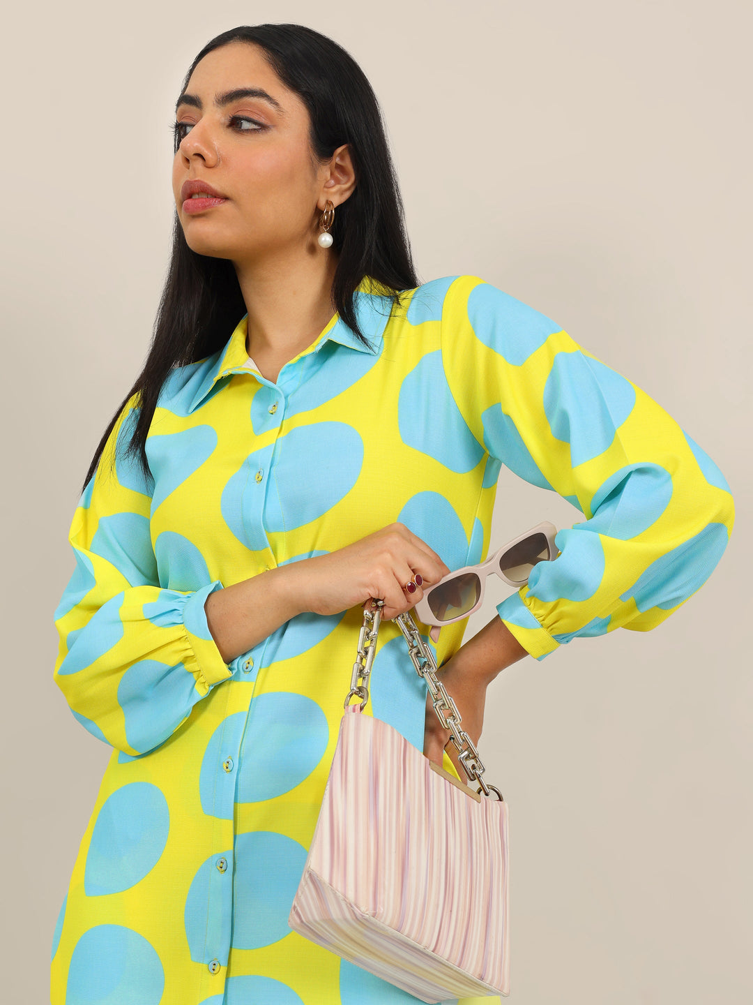 Yellow Printed Crepe Co-Ord Sets 