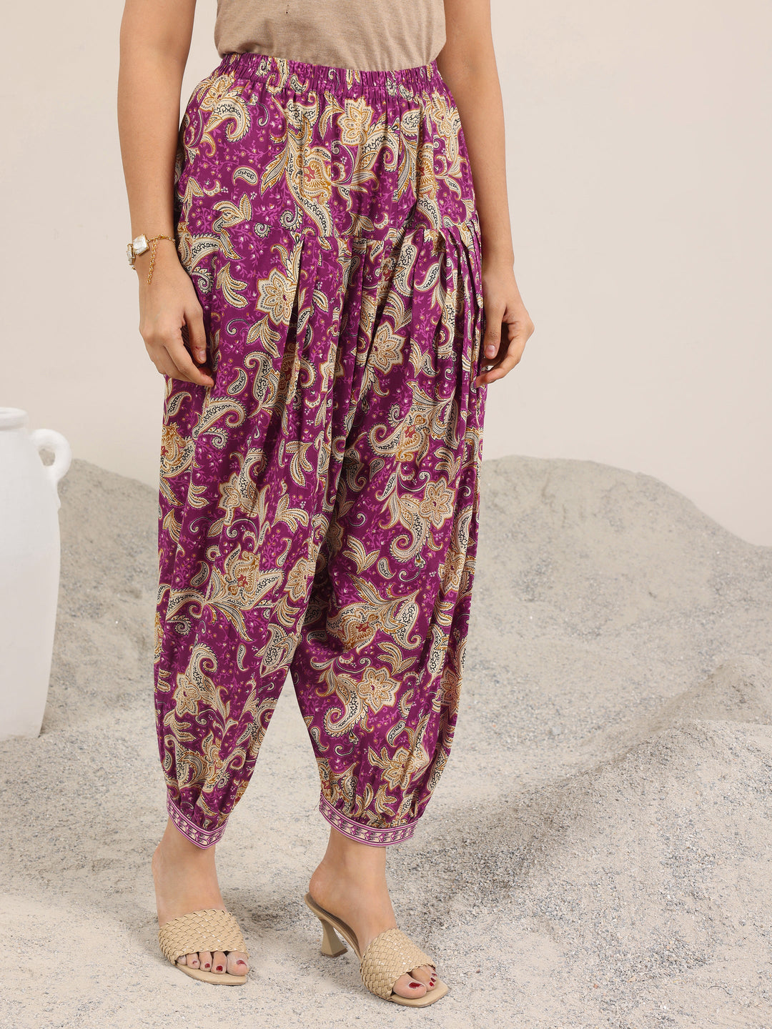  Wine Printed Pure Cotton Co-Ord Sets 