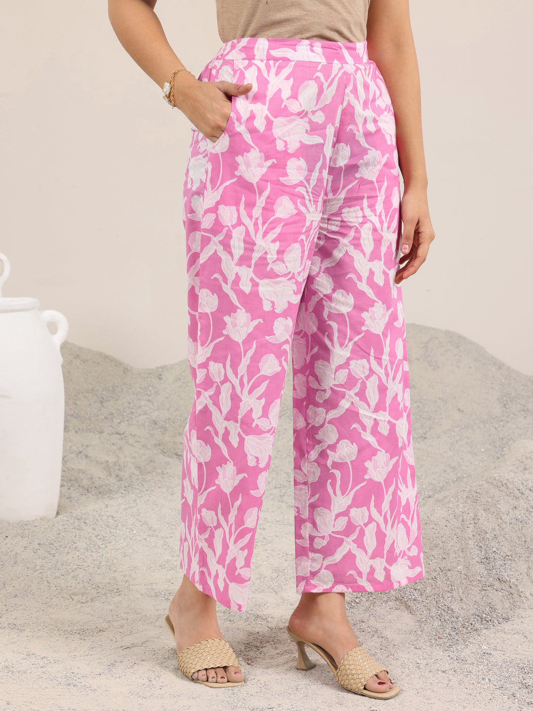 Pink Printed Pure Cotton Co-Ord Sets 