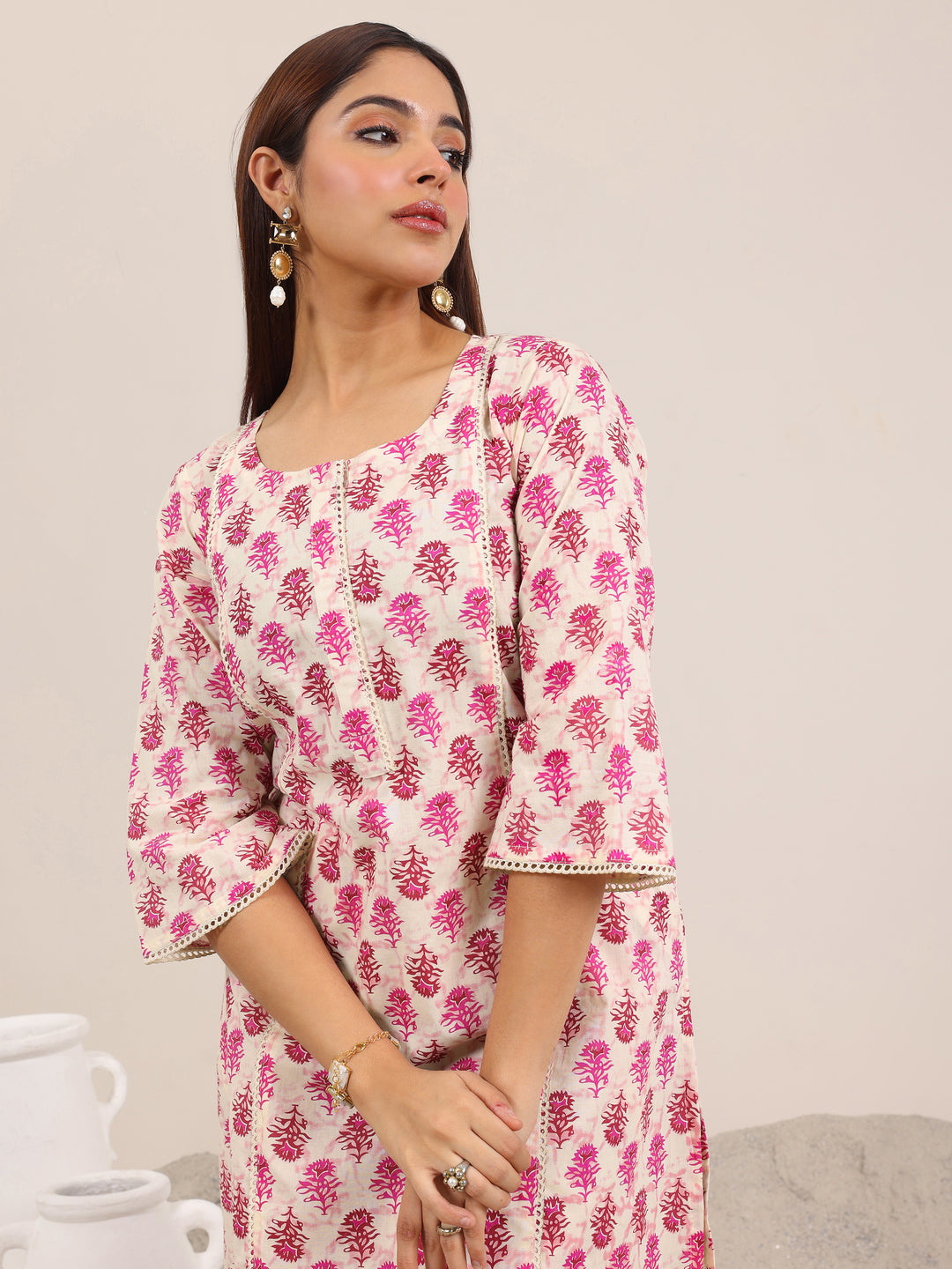  Pink Printed Pure Cotton Co-Ord Sets 