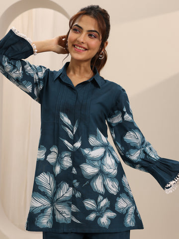 Blue Printed Cotton Co-Ord Sets