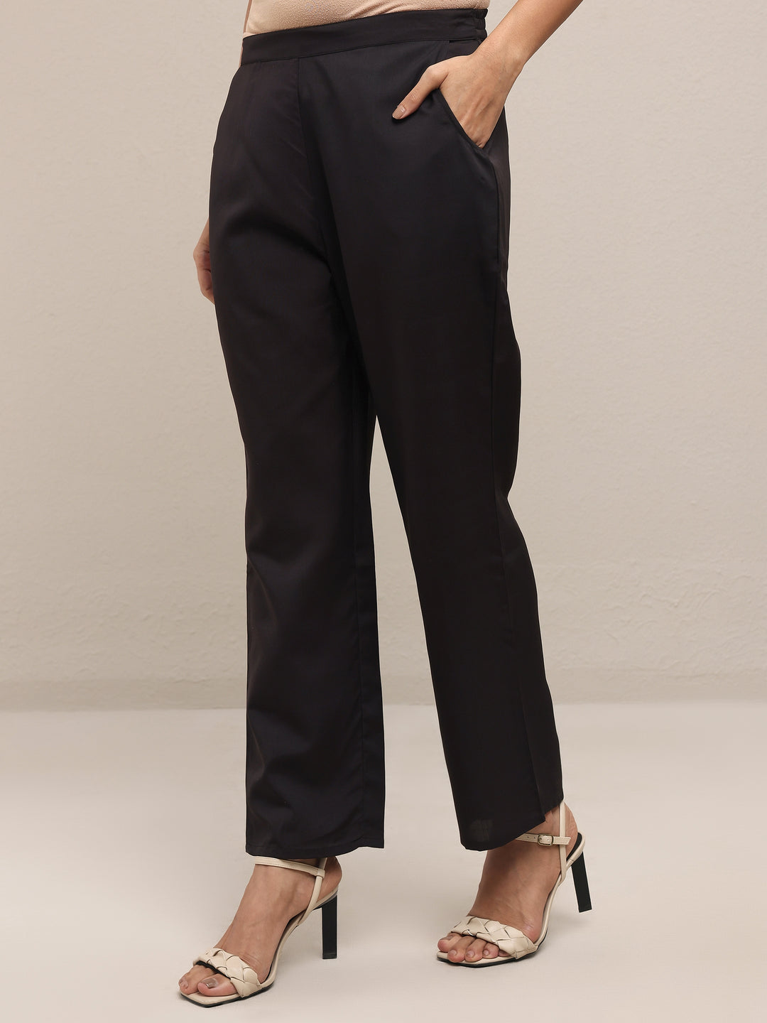  Beige Printed Silk Blend Straight Suit Set With Dupatta 