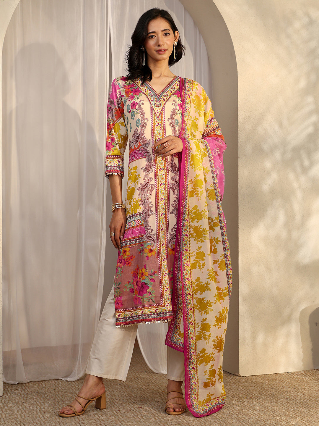 libas Multi Printed Cotton Straight Kurta Set-picture-28