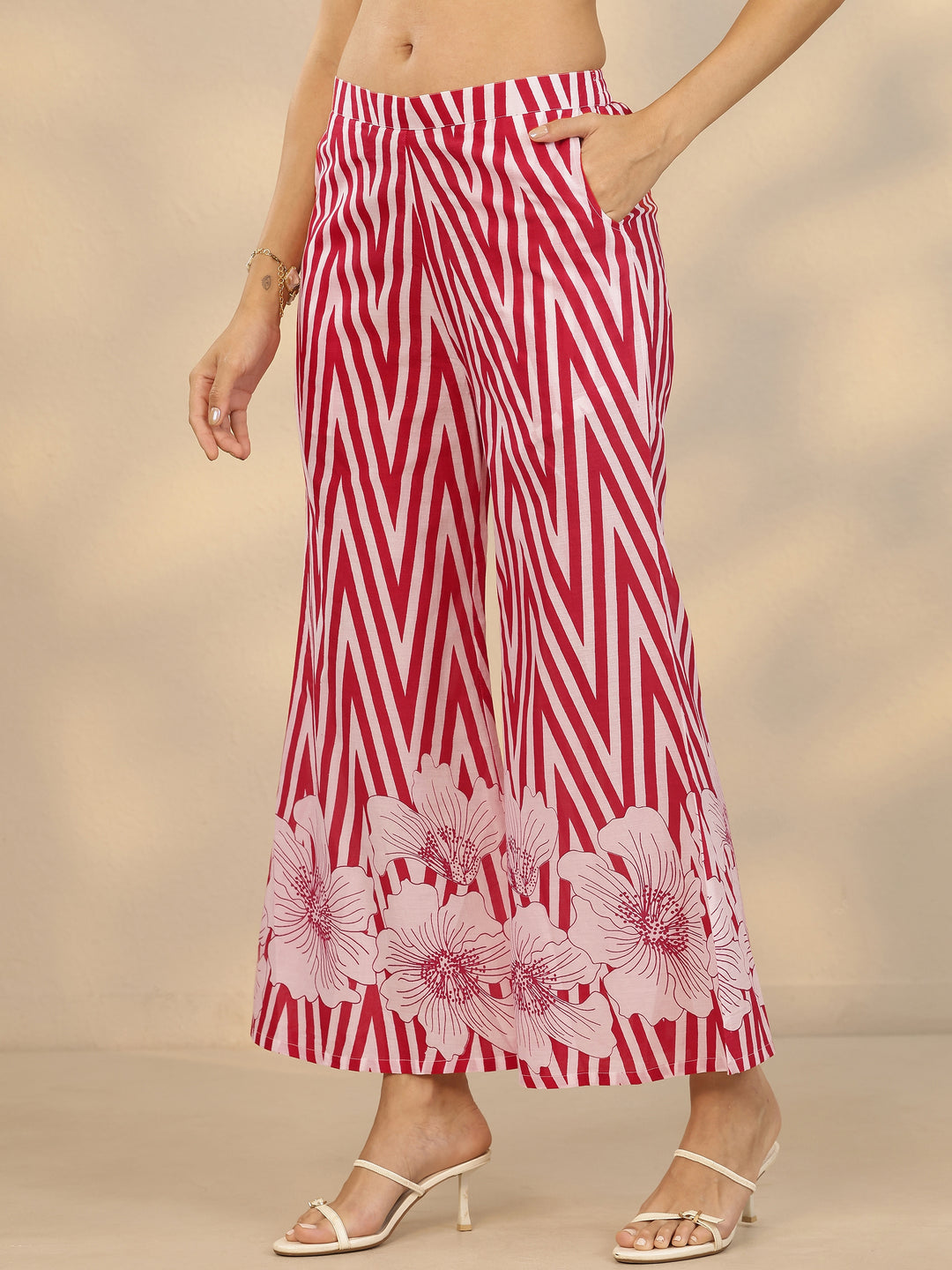  Red Printed Cotton Co-Ord Sets 