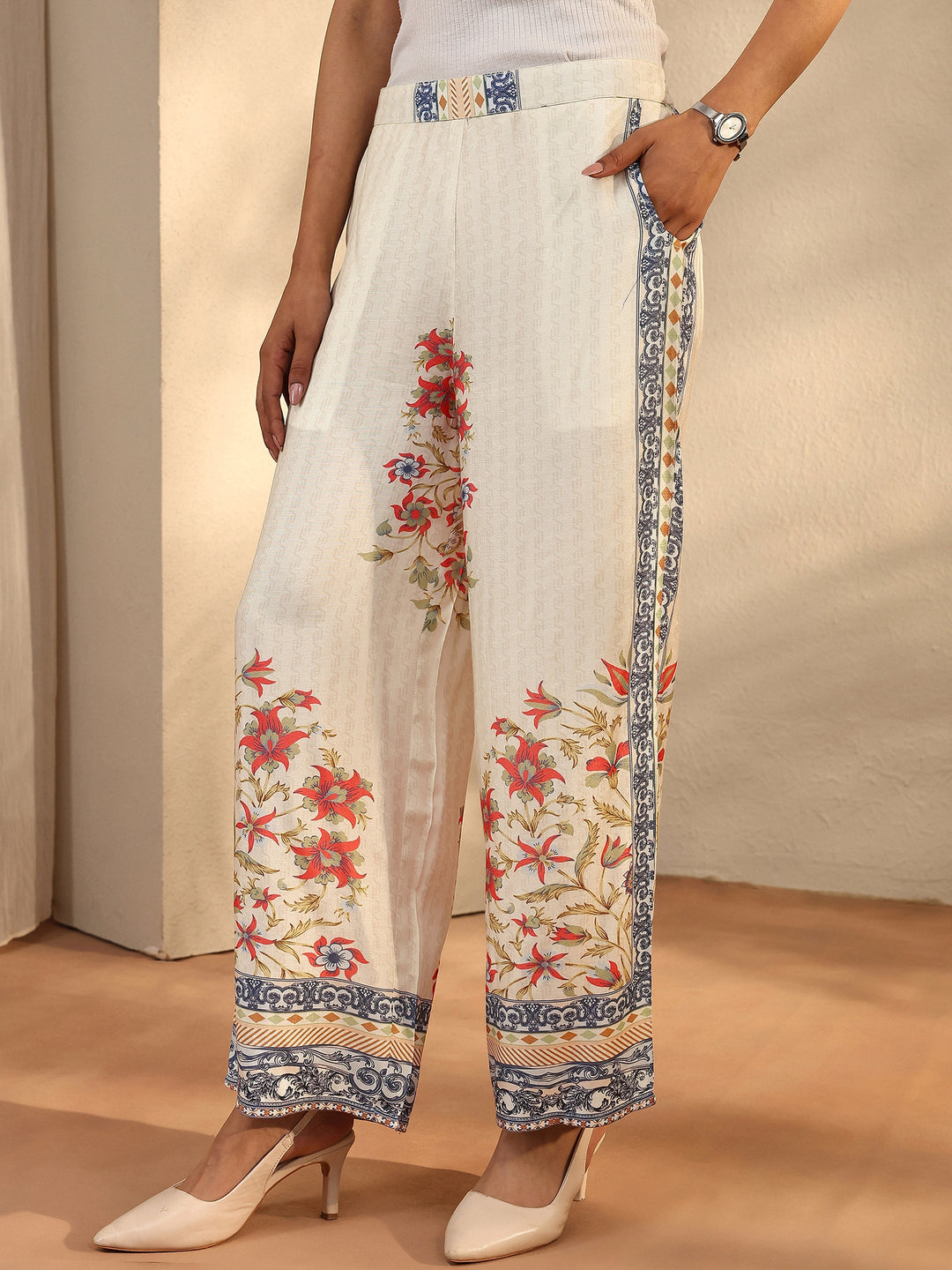  Multi Printed Muslin Straight Suit Set With Dupatta 