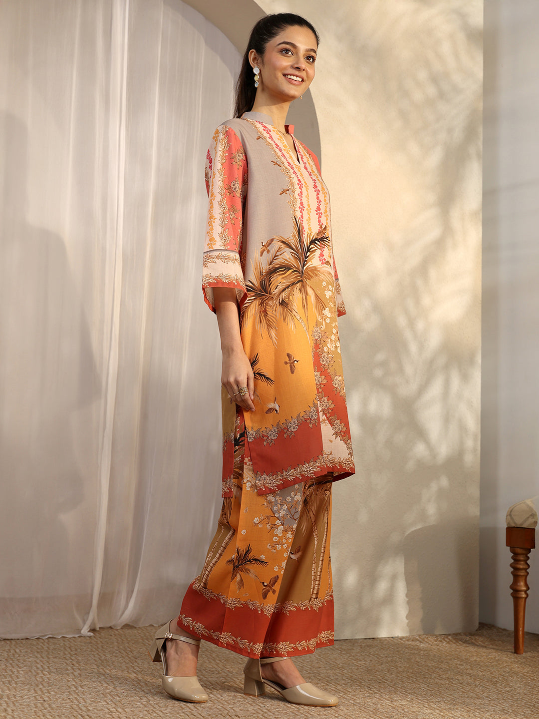  Multi Printed Cotton Blend Co-Ord Sets 