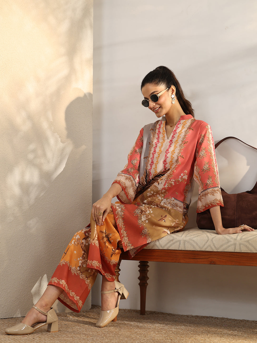  Multi Printed Cotton Blend Co-Ord Sets 