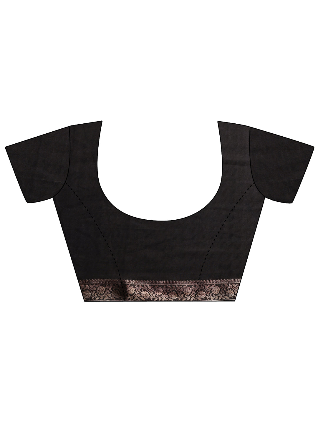  Multi Woven Design Silk Blend Saree With Unstitched Blouse Piece 